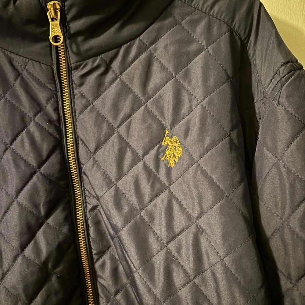 Vintage U.S. Polo Assn. Quiet Luxury Masculine Spring Winter Navy Jacket - Picture 3 of 5